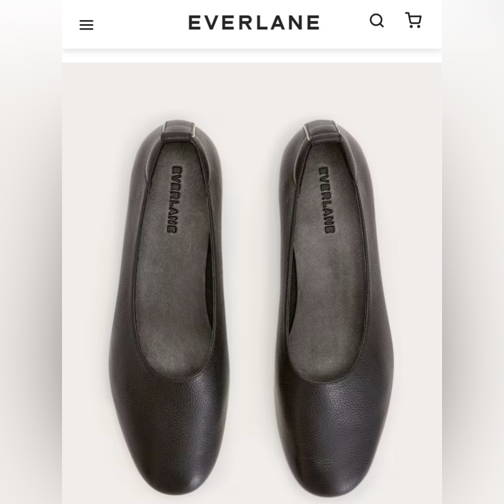 Everlane The Day Glove. Leather Black Flats. Size 9M Brand New in Box - Picture 8 of 11